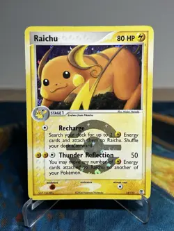 Raichu 12/112 EX Firered & Leafgreen Stamped Reverse Holo Rare 2004 Pokemon MP - Image 1