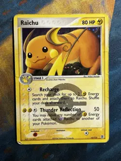 Raichu 12/112 EX Firered & Leafgreen Stamped Reverse Holo Rare 2004 Pokemon MP - Image 5