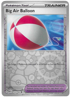 155/165 Big Air Balloon Pokemon Scarlet Violet 151 Reverse Holo - Image 1