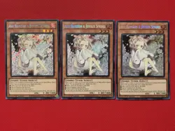 Yugioh! 3x Ash Blossom 1st Edition Secret Rare RA04-EN025 (PLAYSET) NM - Image 1
