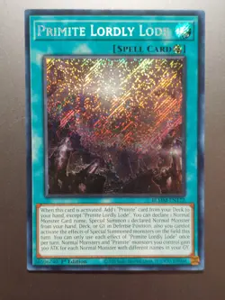 Yu-Gi-Oh! Primite Lordly Lode BLMM-EN172 Secret Rare 1st Edition - Image 1