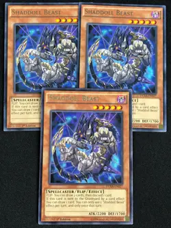 YUGIOH SHADDOLL BEAST DUEA-EN027 1ST RARE X3(NM) - Image 1