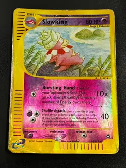 Slowking 34/147 - Aquapolis Reverse Holo Rare Vintage Pokemon Card DMG e-Reader - Image 1