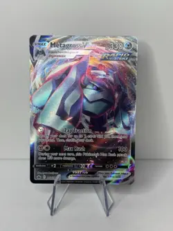Pokemon Card Metagross VMAX 113/198 Chilling Reign Half Art Ultra Rare Near Mint - Image 1
