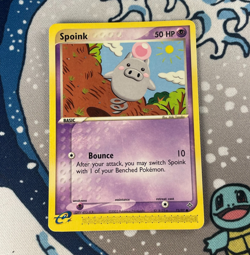 Spoink 73/97 Non Holo EX Dragon Pokemon Card Vintage 2003 LP - Image 1