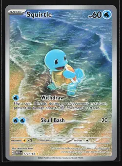 Squirtle 170/165 - S&V 151 - Illustration Rare IR - Pokemon TCG Card NM/M - Image 1