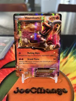 Pokemon TCG Houndoom EX 21/162 XY Breakthrough Holo Ultra RARE English Card - Image 1