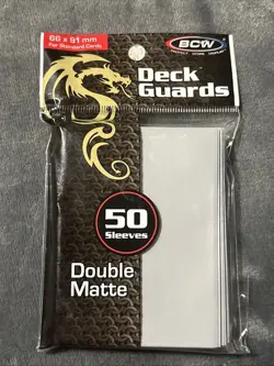 BCW Deck Guard - Double Matte Grey Card Sleeves - Acid Free, Archival Safe 50 Ct - Image 1