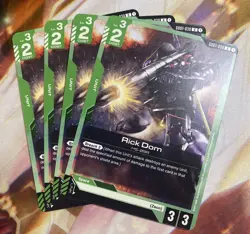 Gundam Card Game Rick Dom GD01-030 U Playset Of 4 - Image 1