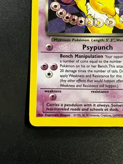 Dark Hypno 9/82 - Team Rocket Vintage Holo Rare Pokemon TCG Card MP - Image 2