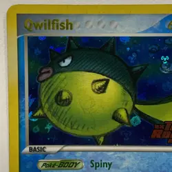 Reverse-Holo Pokemon QWILFISH Card EX TEAM ROCKET RETURNS Set 27/109 Rare LP/MP - Image 3