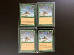 4 x WINTER'S GRASP Cards from Tempest Magic the Gathering 1997 MTG Vintage Green - Image 1