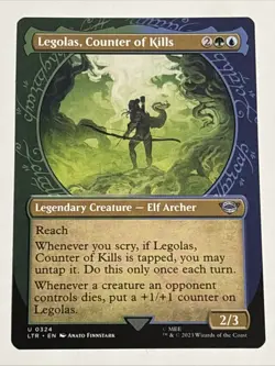 MTG Lord of the Rings Legolas, Counter of Kills Showcase 0324 NM - Image 1