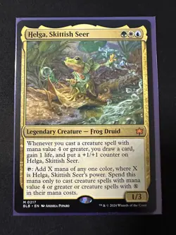 MTG Helga, Skittish Seer -Bloomburrow - Image 1