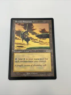 Serra’s Sanctum Urza’s Saga 1993 Near Mint Mtg Magic The Gathering Illus Ciruelo - Image 5