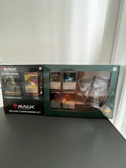 MTG LOTR Deluxe Commander Kit - SEALED Set of 4 Decks (Elven/Food/Mordor/Riders) - Image 1