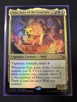 MTG Voja, Jaws of the Conclave Foil Prerelease - Image 1