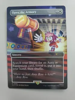 MTG Open the Armory (2089) Secret Lair Drop Rainbow Foil Rare - Image 1