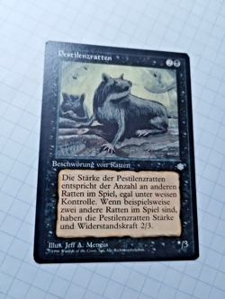 MTG Pestilence Rats (Pestilenxratten) Ice Age Regular Common - Uncirculated - Image 2