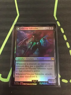MTG Magic The Gathering Vincent Valentine Foil FIN Rare Final Fantasy Commander - Image 1