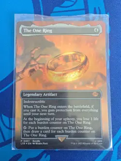 MTG: Misc Promo: FOIL Borderless The One Ring Promo: Near Mint - Image 1