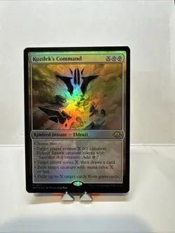 MTG Kozilek's Command Modern Horizons 3 Set Foil Rare #11 NM Fresh Pull No Play - Image 1
