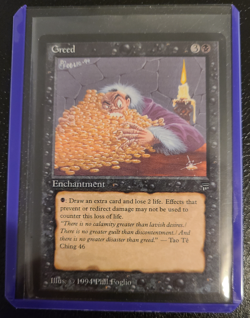 MTG Greed (Lightly Played) Legends 1994 - Rare - (LP) - Image 3