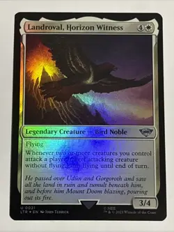 MTG Lord of the Rings Landroval, Horizon Witness Foil 0021 NM - Image 1