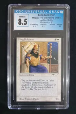 Mtg King Suleiman (CGC) 8.5 Q++ Reserved List, Arabian Nights [1993] - Image 1