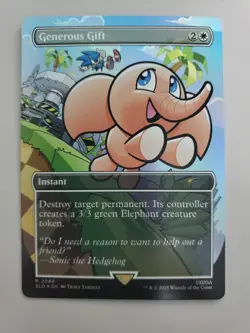 MTG Generous Gift (2088) Secret Lair Drop Rainbow Foil Rare - Image 1