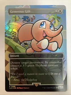 MTG Generous Gift (2088) Secret Lair Drop Rainbow Foil Rare - Image 1