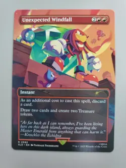 MTG Unexpected Windfall (2092) Secret Lair Drop Borderless Rare - Image 1