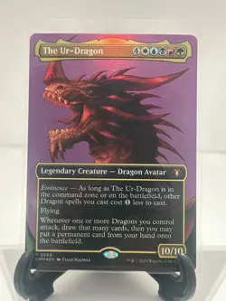 MTG The Ur-Dragon Foil Borderless Card CMM 0689 Commander Masters - Image 2