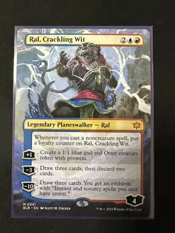MTG Ral, Crackling Wit (Borderless) - Bloomburrow - Image 1