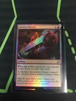 MTG Magic The Gathering Melded Moxite Foil EOE Red Artifact Commander - Image 1