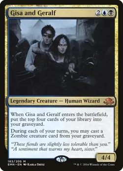 2x Gisa and Geralf Eldritch Moon MP MTG - Image 1