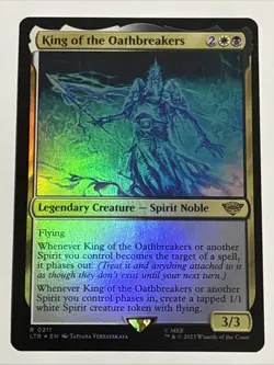 MTG Lord of the Rings King of the Oathbreakers Foil 0211 NM Rare - Image 1