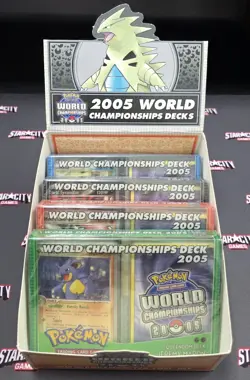 2005 Pokemon World Championships Decks - Set of 4 - with Display Box - Image 1