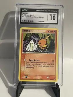 Pokemon EX Crystal Guardians Torchic 2006 #66 CGC 10 Gem Mint - Image 3