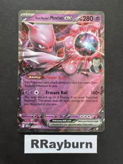 Pokemon Team Rocket's Mewtwo ex 081/182 Sv10: Destined Rivals Double Rare Holo - Image 1