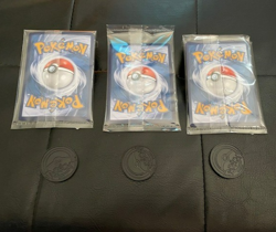 Pokemon TCG: Chinese 151: 3 x New and Sealed Poke Ball Cards + coins inc. Staryu - Image 2