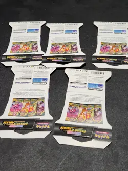 Pokemon Sword & Shield Darkness Ablaze Sleeved Booster Packs Lot Of 5 - Image 3