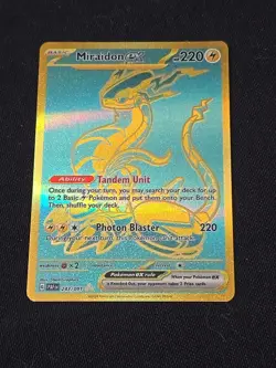 Miraidon Ex - 243/091 - Hyper Rare - Paldean Fate - Pokemon TCG NM/MINT - Image 2
