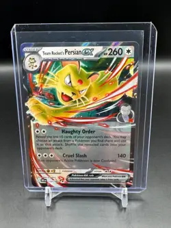 Team Rocket's Persian ex Pokemon TCG Destined Rivals 150/182 NM - Image 1