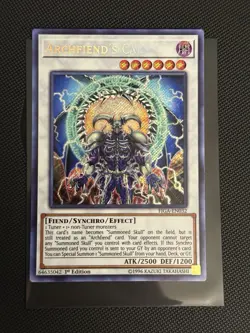 Archfiend's Call FIGA-EN032 Secret Rare 1st Edition NM Yugioh - Image 1