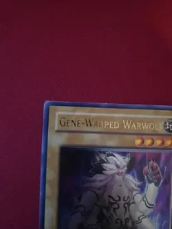 Yugioh Gene-Warped Warwolf STON-EN001 1st Edition Ultimate Rare NM - Image 2