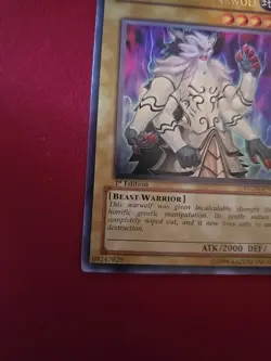 Yugioh Gene-Warped Warwolf STON-EN001 1st Edition Ultimate Rare NM - Image 5