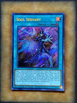 Yugioh Soul Servant LDS3-EN095 Secret Rare Limited Edition NM - Image 1