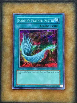 Yugioh Harpie’s Feather Duster SDD-003 Secret Parallel Rare NM - Image 1
