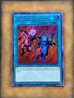 Yugioh Delinquent Duo LCKC-EN101 Secret Rare 1st Ed MP - Image 1